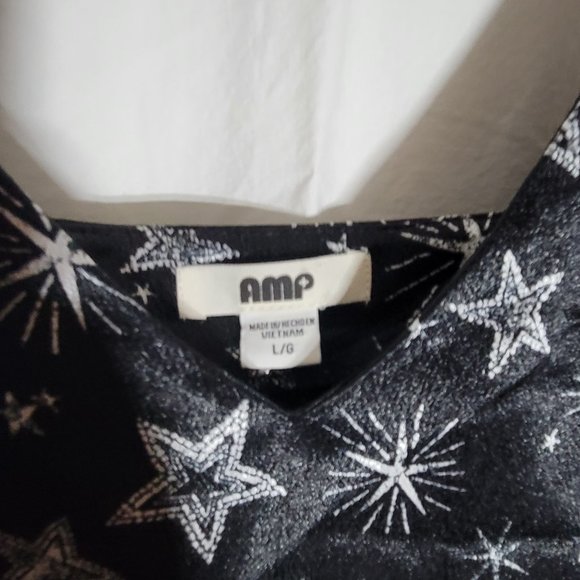 NWT BEAUTIFUL SILKY Black Starred Nightgown - S, L, or XL - Picture 4 of 10